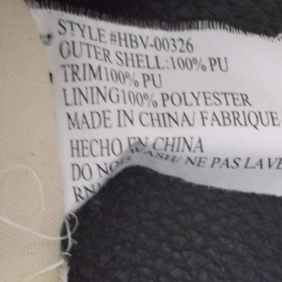 Stone & Co Faux Leather Cross Body Bag PURSE Beige & Navy Blue - Lots of Pockets - Picture 8 of 8